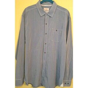 Tommy Bahama Jeans Shirt Mens Large Linen Blend Island Crafted Casual Button Up